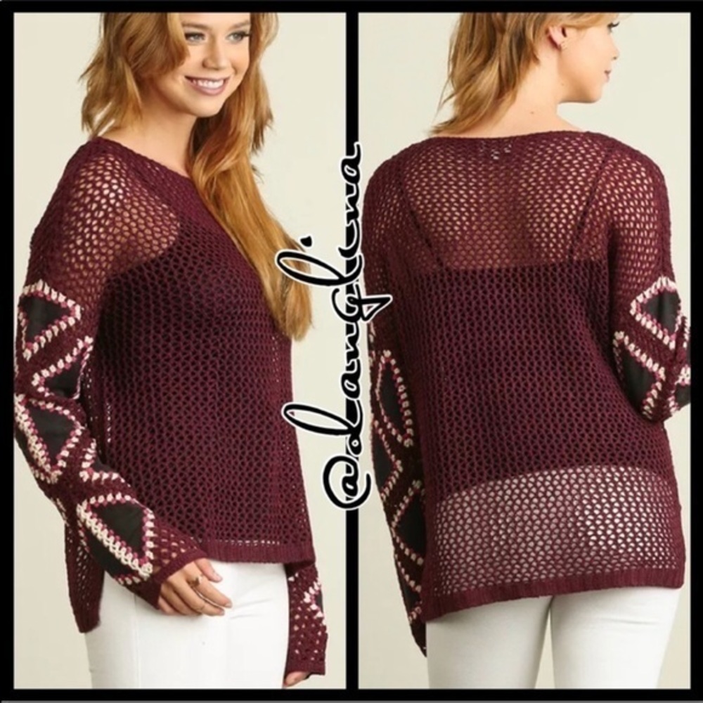 Renewing listing. Low offer sent before deletion. open knit sweater top